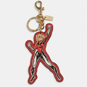 Coach x Marvel Carol Danvers Bag Charm Key Fob